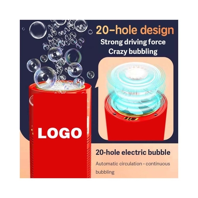 CE Máquina de bolhas elétrica Máquina de bolhas de fogo de artifício portátil para festas e casamentos Faixa etária de 5 a 7 anos Feito de plástico