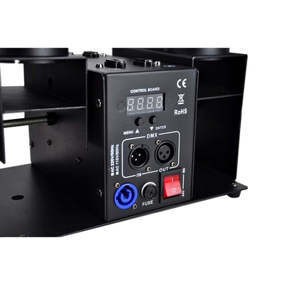 120W 4 Cabeças Eletrônica Confetti Lançador Máquina com DMX Controle para casamento aniversário Confetti Canhão