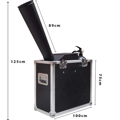 8M Jet Paper Co2 Cyclone Confetti Cannon Machine Efeito de estágio pequeno para área coberta 60-100m quadrados