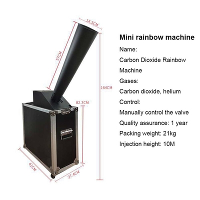 8M Jet Paper Co2 Cyclone Confetti Cannon Machine Efeito de estágio pequeno para área coberta 60-100m quadrados