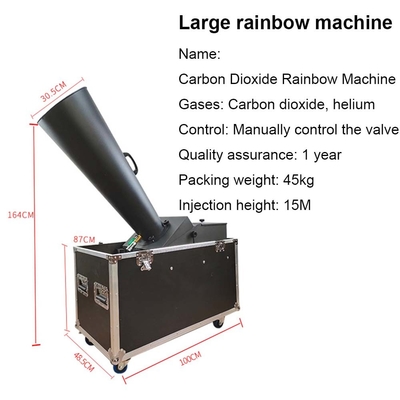 8M Jet Paper Co2 Cyclone Confetti Cannon Machine Efeito de estágio pequeno para área coberta 60-100m quadrados