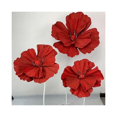 Elegante Corredor de Flores de Casamento de Peônia de Espuma Gigante com Ferro Eletroplacado e Estilo de Ajuste Moderno