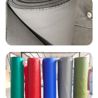Prevenção de incêndio Tecido revestido com fibra de vidro de silicone Tamanho personalizado Tecido revestido com fibra de vidro de silicone