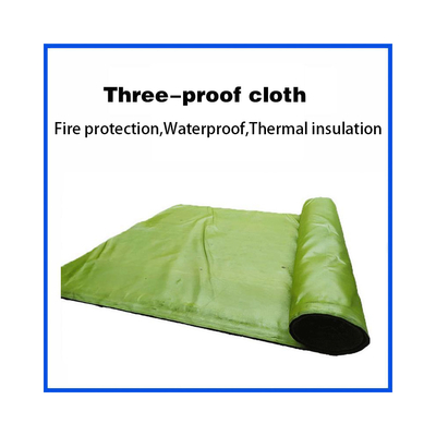 Prevenção de incêndio Tecido revestido com fibra de vidro de silicone Tamanho personalizado Tecido revestido com fibra de vidro de silicone