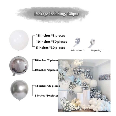 Pink Blue Latex Balloon Arch Kit Set Casamento Aniversário Festa Decoração Balões Set