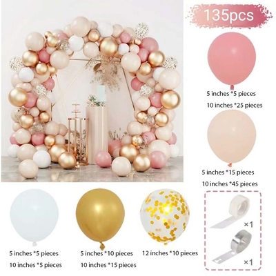 Pink Blue Latex Balloon Arch Kit Set Casamento Aniversário Festa Decoração Balões Set