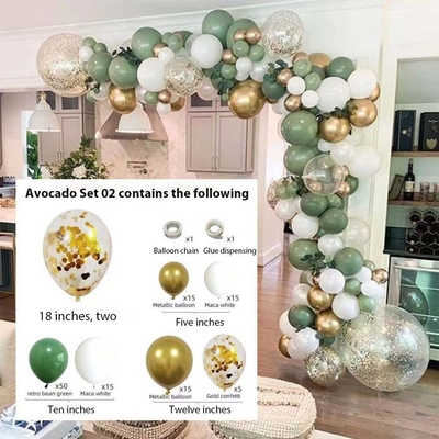 Kit de arco de balão de ouro azul rosa para festa de aniversário casamento bebê banho