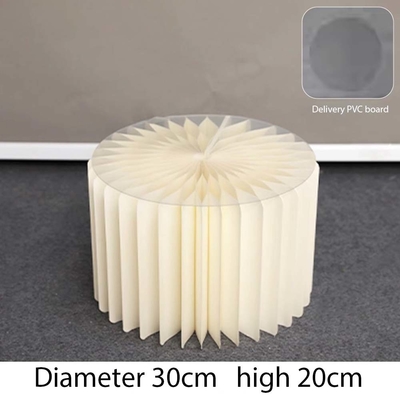 2024 Grátis 4pcs papel dobrável Deserto Display Stand White Para Eventos