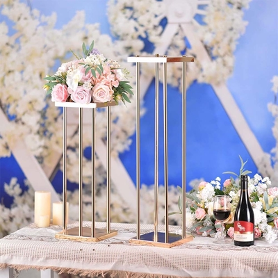 Estante de flores vertical durável para decoração de interiores e exposições florais de casamento Elegante e resistente