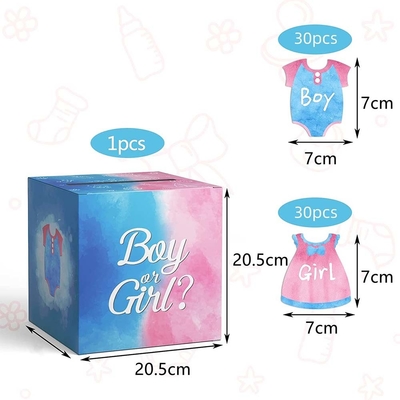 Gráfico Boxes de Votação com Cartão de Presente de Votação para Baby Shower Party