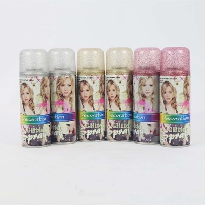 Glitter Spray Instant Hair Color Spray para festas Festivals OEM esperado
