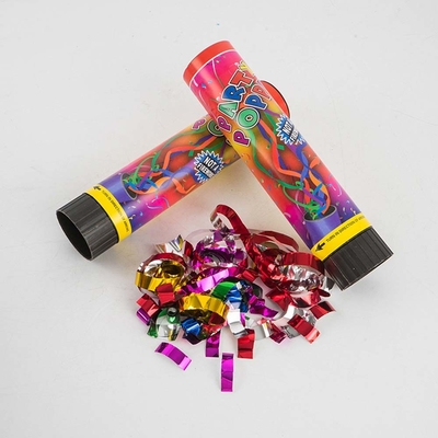 Comércio a granel de confetes de casamento Popper Canhão de confetes coloridos para decorações de festas