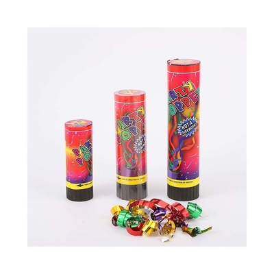 Comércio a granel de confetes de casamento Popper Canhão de confetes coloridos para decorações de festas